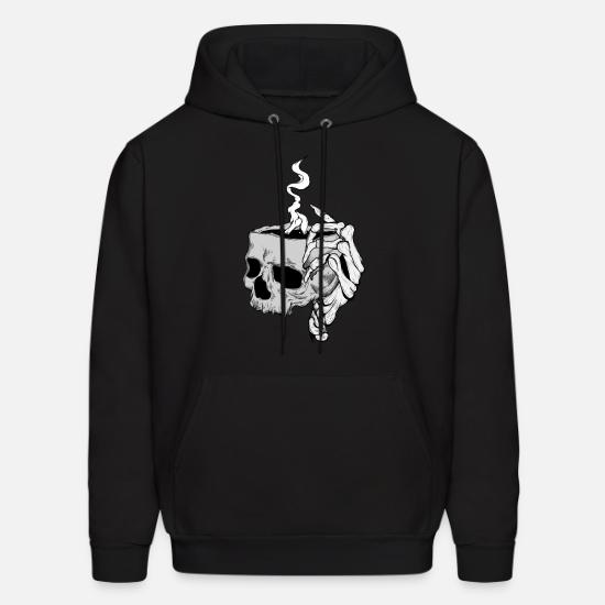 Skeleton hand holding skull coffee' Men 